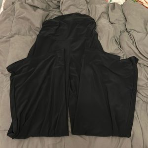 WOMENS S | BLACK FLARE LEGGINGS WITH SCRUNCHED WAIST